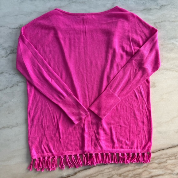 Lilly Pulitzer Hot Pink Emberly Sweater Size M - Picture 6 of 10
